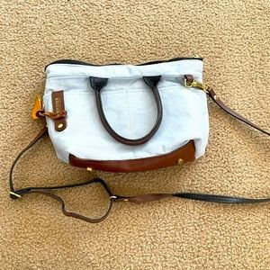 R. Riveter Light Blue Canvas Cross body